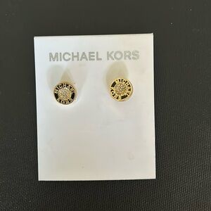 Michael Kors Gold Tone Stud Earrings - New with Tags